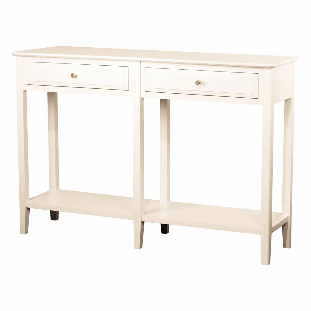 Tara Lane Carson 2 Drawer Console Table Large - Cream | TL6882