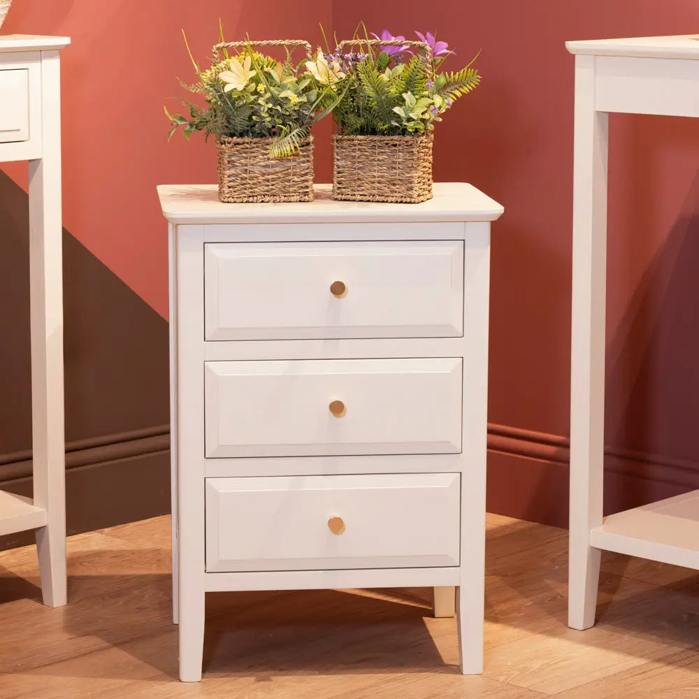 Tara Lane Carson 3 Drawer Locker - Cream | TL6884