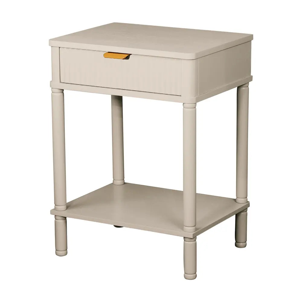 Tara Lane Parson 1 Drawer End Table - Oyster | TL6886