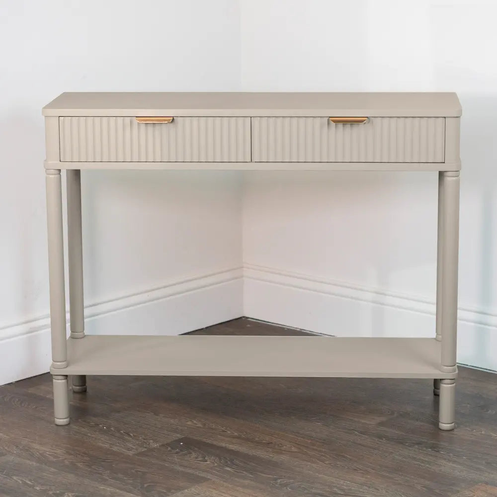 Tara Lane Parson 2 Drawer Console Table - Oyster | TL6888