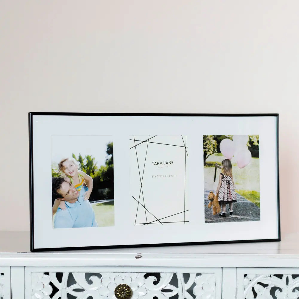 Tara Lane Lisa 3 Photo Collage 5 x 7 - Black | TL6912