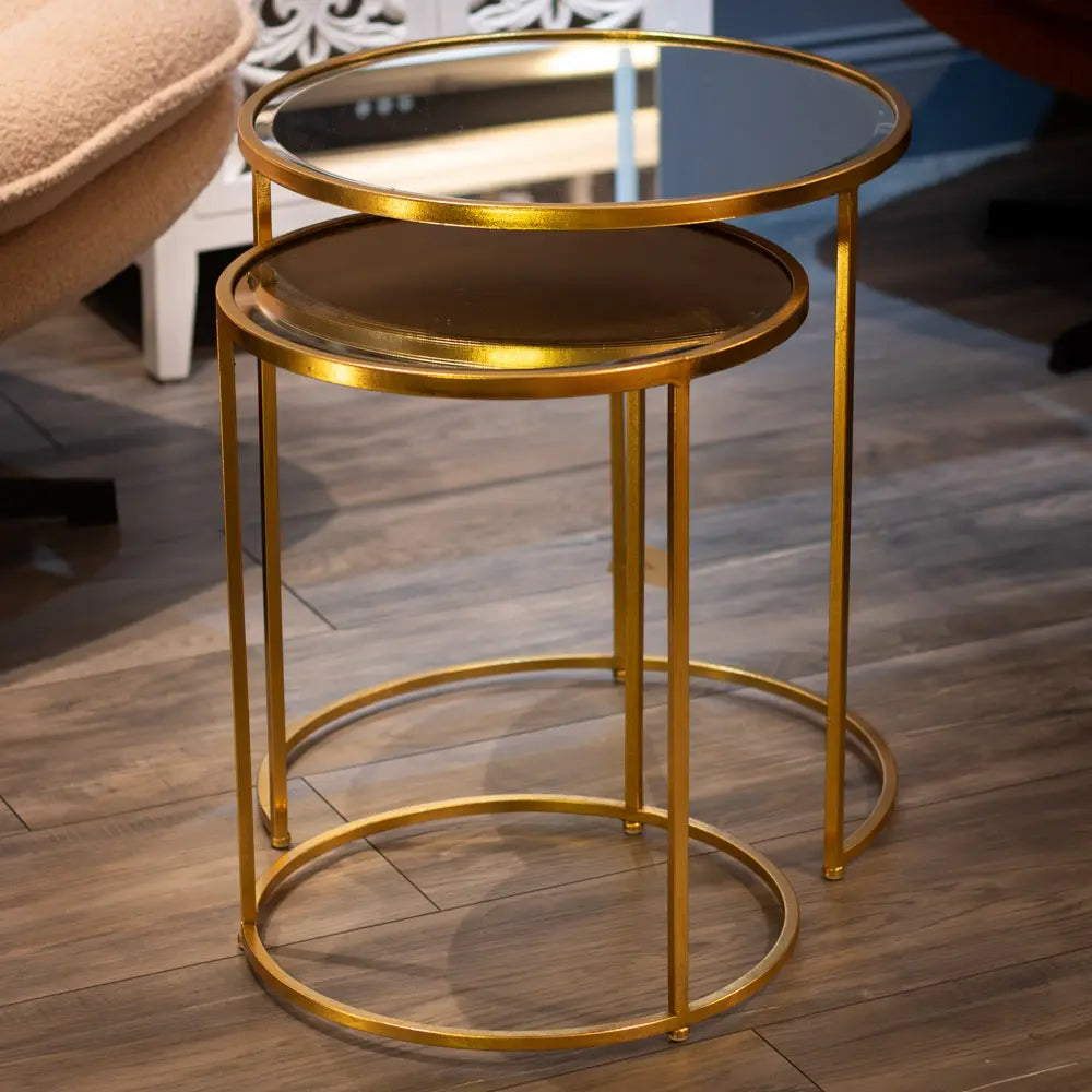 Tara Lane Avery Side Tables Set of 2 - Gold | TL6980