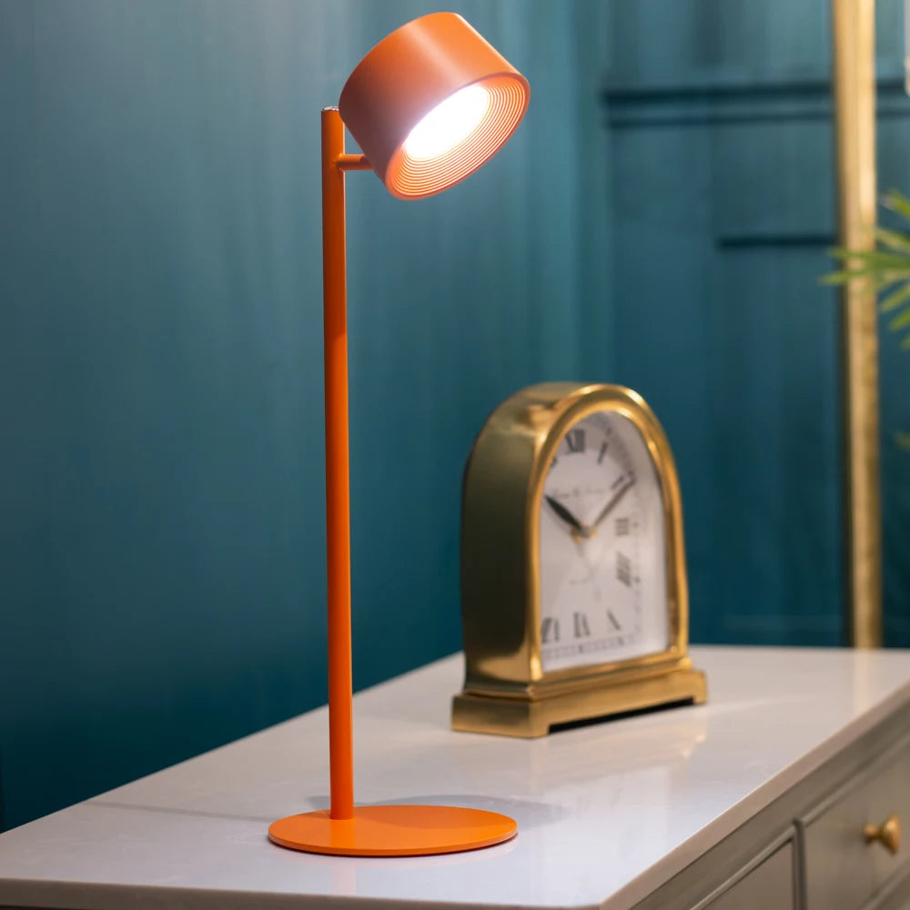 Tara Lane Cosmo USB Rechargable Table Lamp - Orange | TL7051