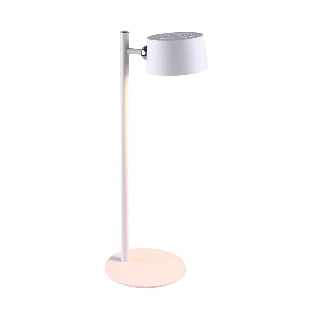 Tara Lane Cosmo USB Rechargable Table Lamp - White | TL7053