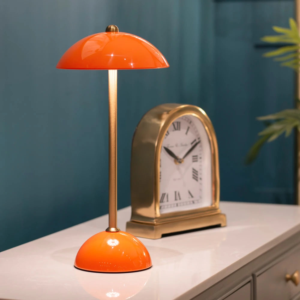 Tara Lane Apollo USB Rechargable Table Lamp - Orange | TL7056