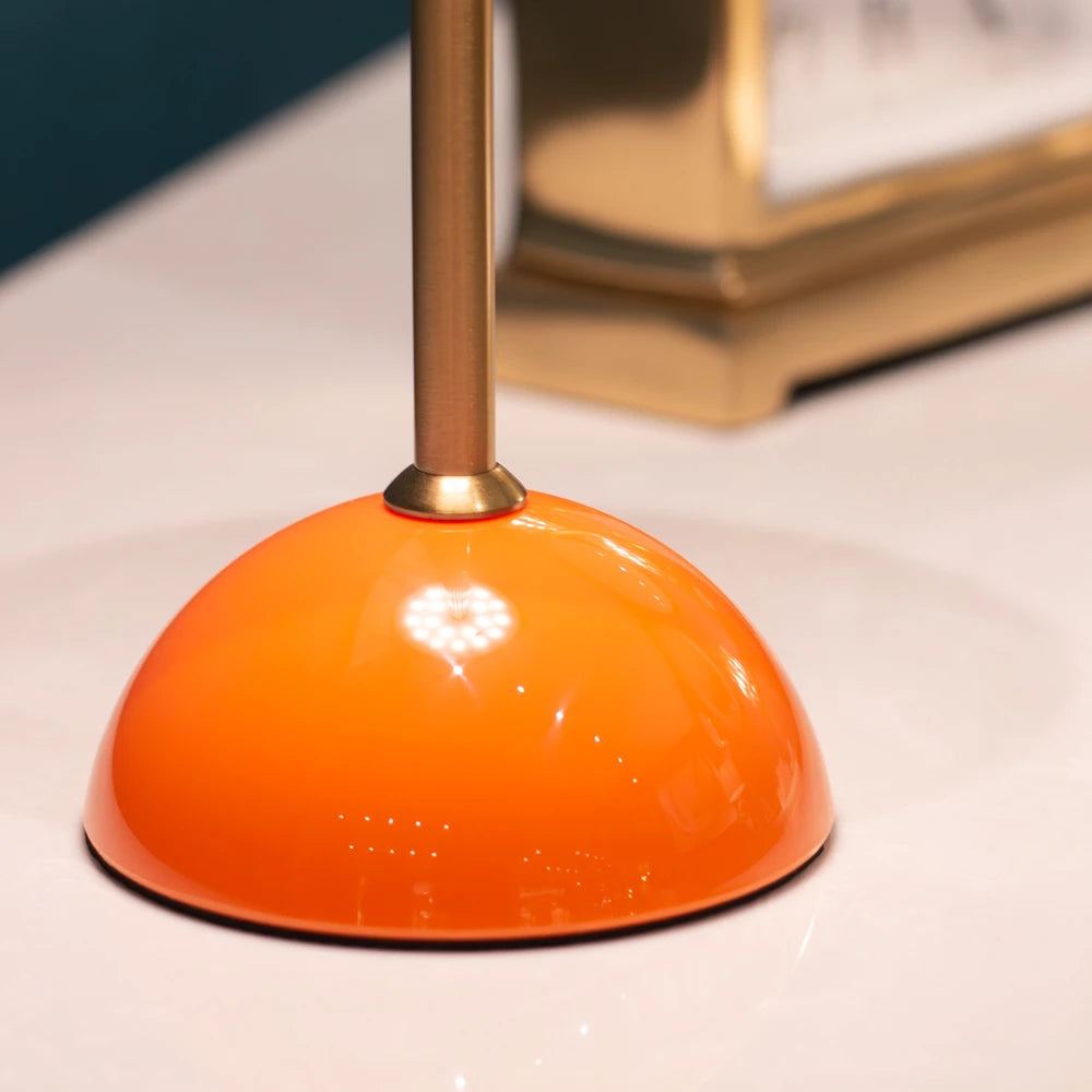 Tara Lane Apollo USB Rechargable Table Lamp - Orange | TL7056