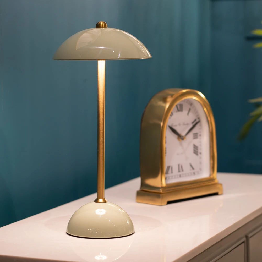 Tara Lane Apollo USB Rechargable Table Lamp - Olive Green | TL7058