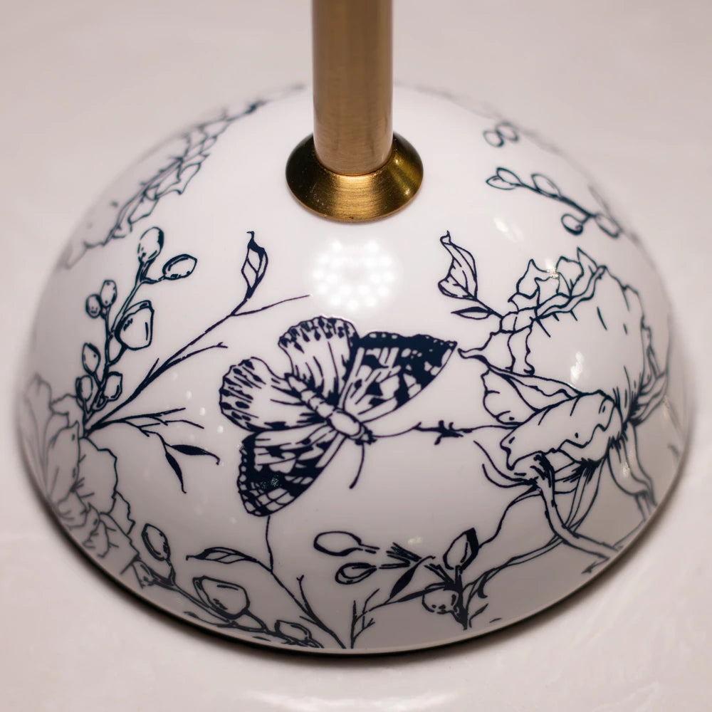 Tara Lane Apollo USB Rechargable Table Lamp - Floral White | TL7059