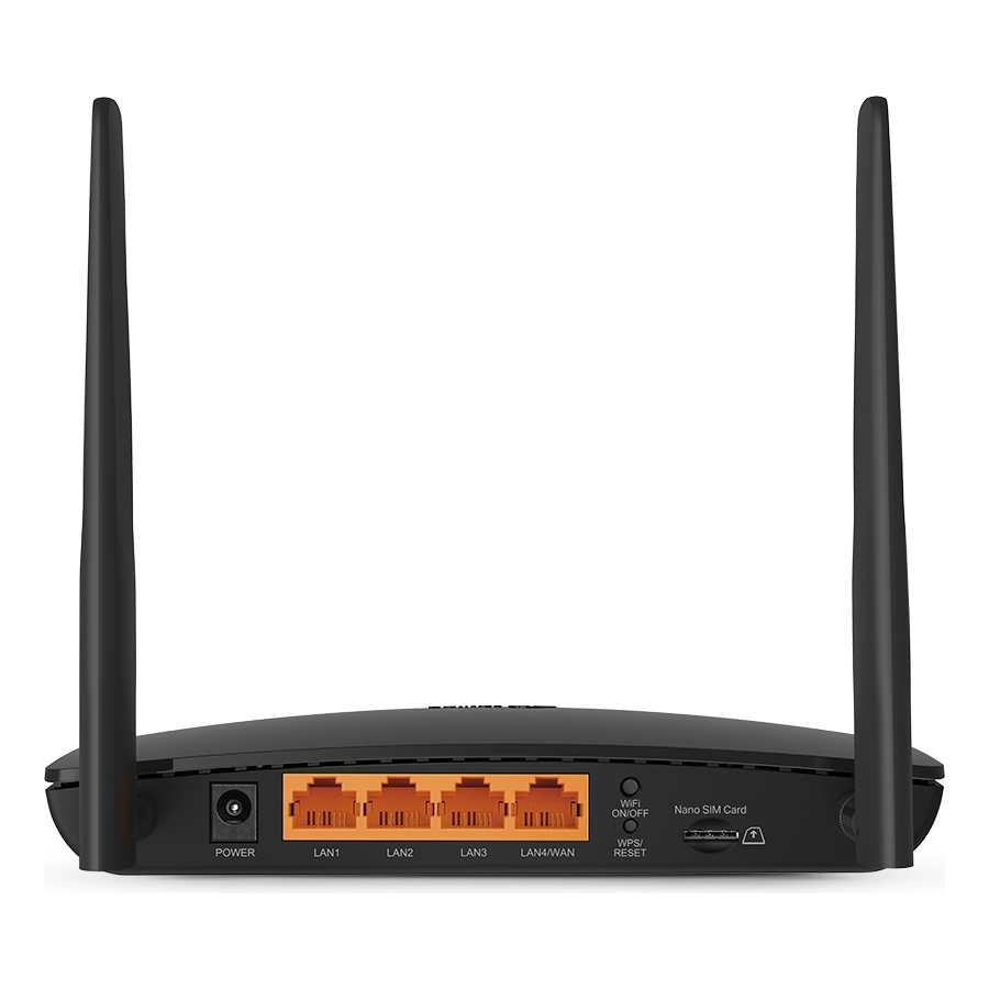 TP-Link 4G LTE Wireless Router - Black | TL-MR6400