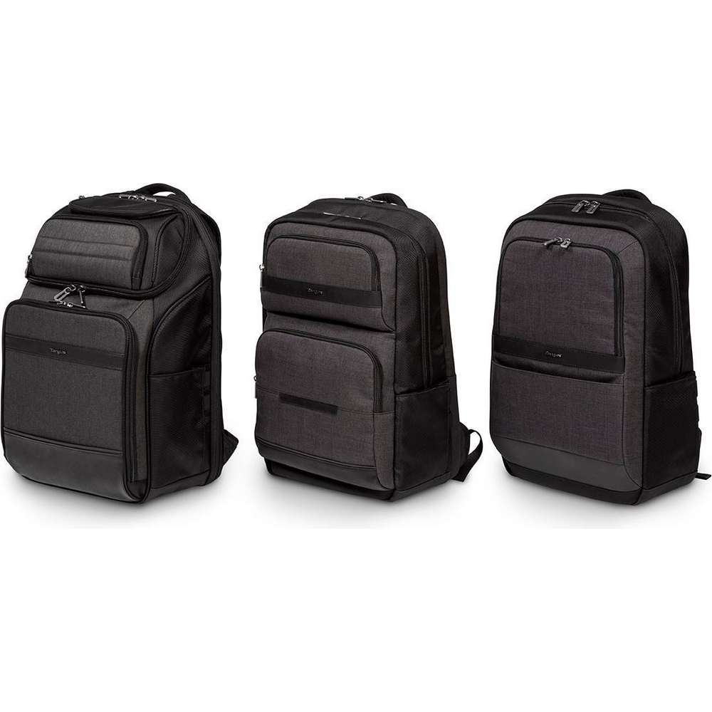 Targus CitySmart Essentials 15.6 Inch Backpack Notebook Laptop Bag - Black / Grey | TSB911EU