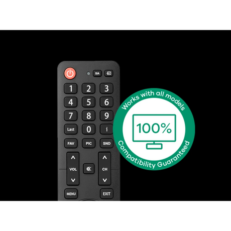 One For All TV Replacement Spare Remote Control for Hisense - Black | URC1916