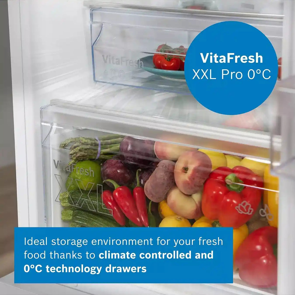 Bosch Series 4 186cm 60/40 Fridge Freezer - White | KGN362WDFG