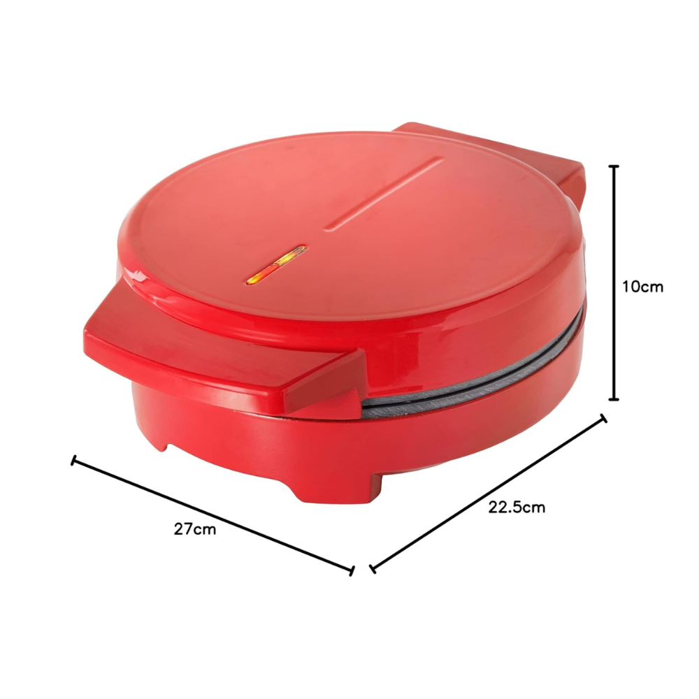 Global Gizmos Heart Shape Waffle Maker - Red | 37559