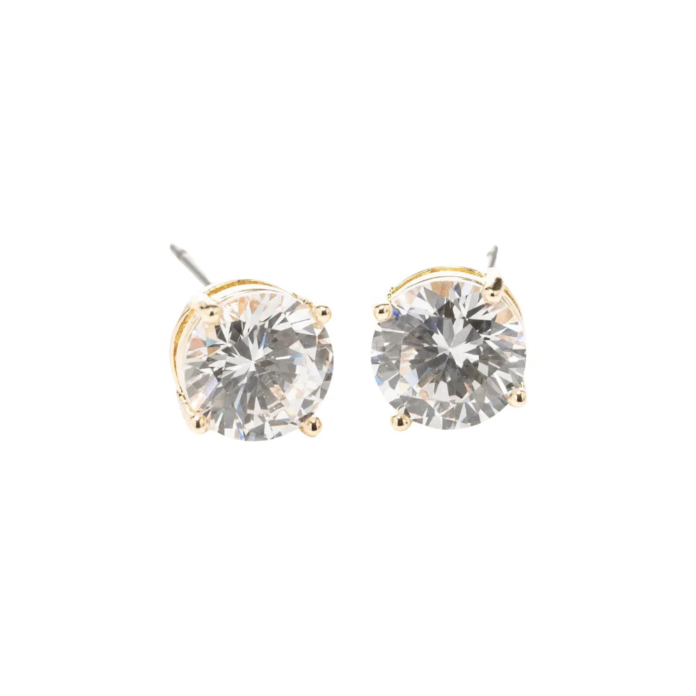 Newgrange Living Large Stone Earrings - Gold | 600343