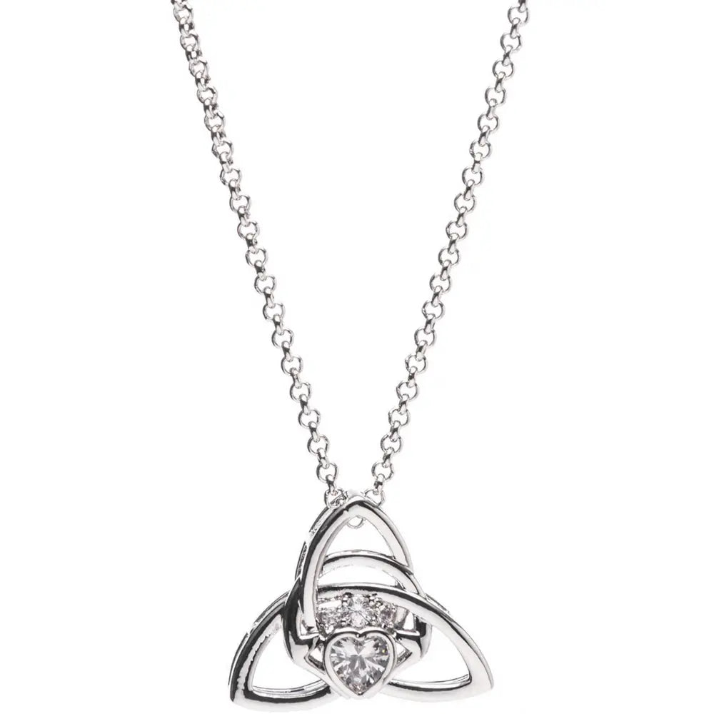 Newgrange Living Trinity Knot Pendant - Silver | 600366