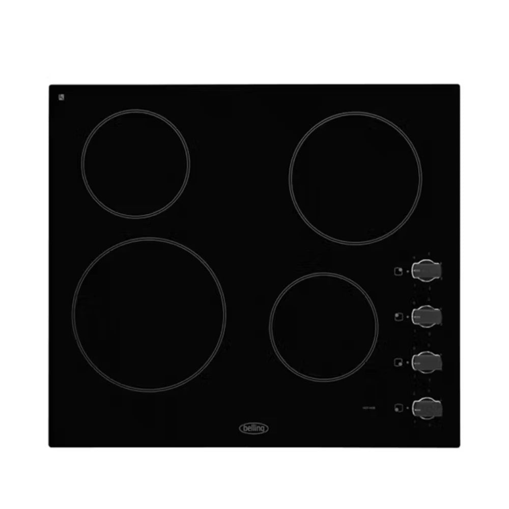 Belling 60cm Ceramic Hob with Knobs | BCH60RB