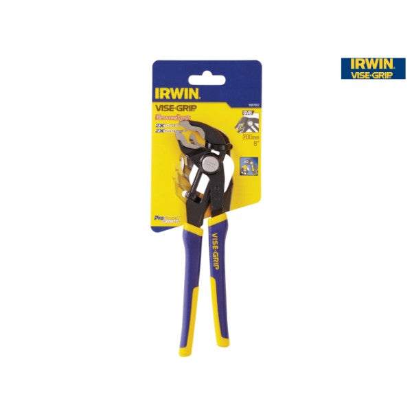 Irwin GV8 Groovelock Water Pump ProTouch Handle Pliers 200mm ( 8 Inch ) | VIS10507627