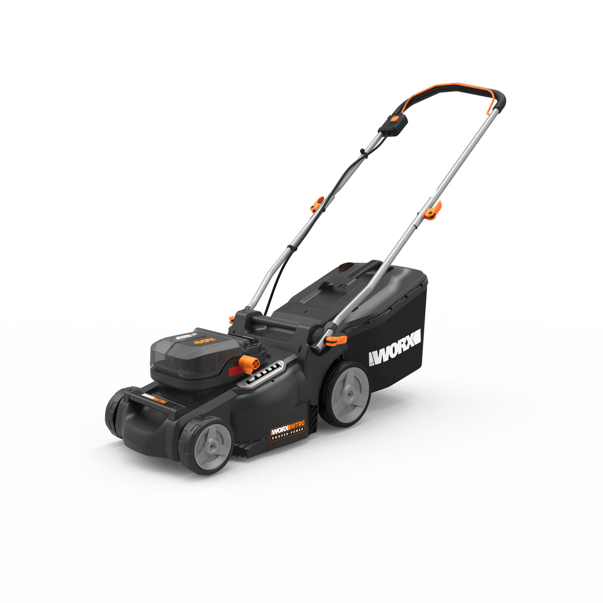 Worx 40V 37cm Cordless Brushless Lawn Mower with 2 x 4.0Ah Batteries | WG737E