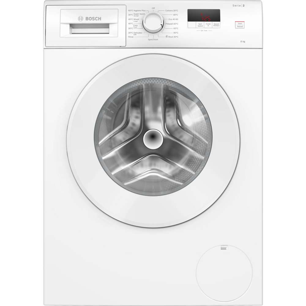 Bosch Series 2 8kg 1400 Spin Washing Machine - White | WGE03408GB