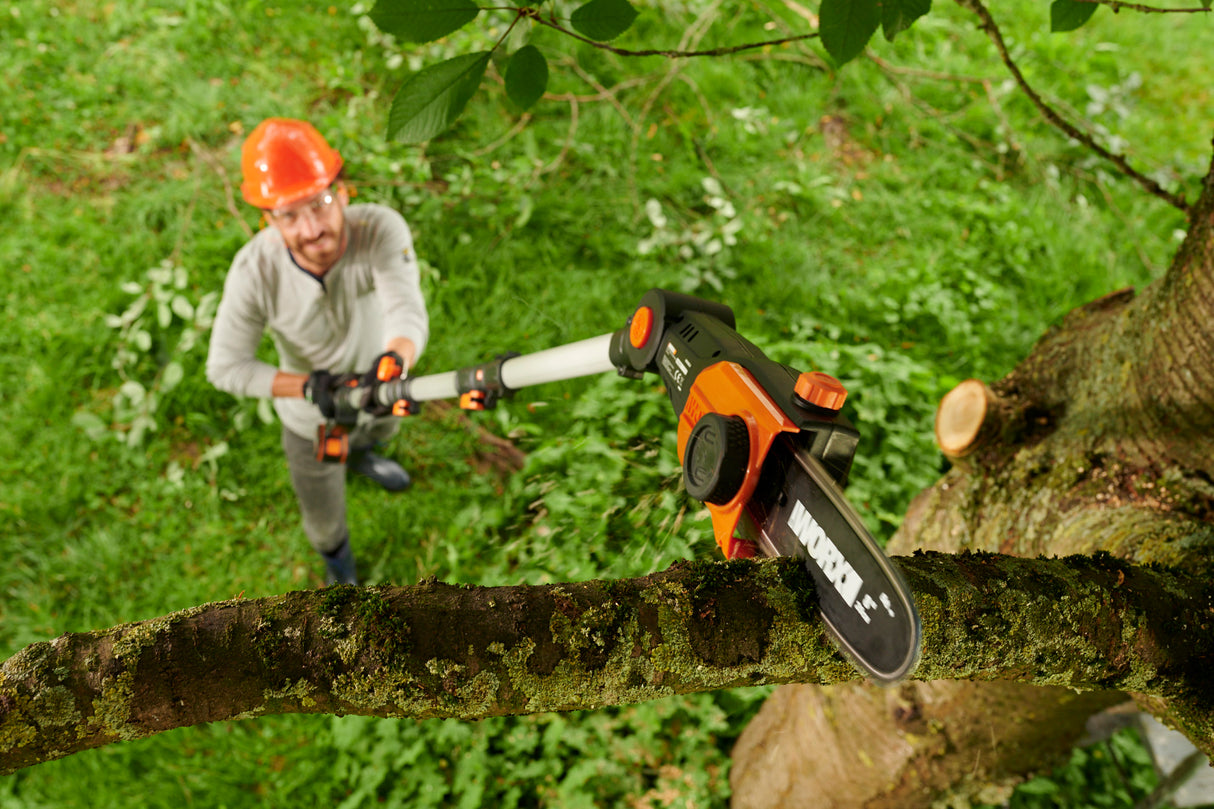 Worx 20V Cordless Pole Chainsaw Saw with Battery | WG349E