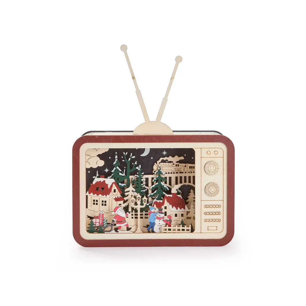 Three Kings InLit Wooden Santa's TeleTown | 2590070