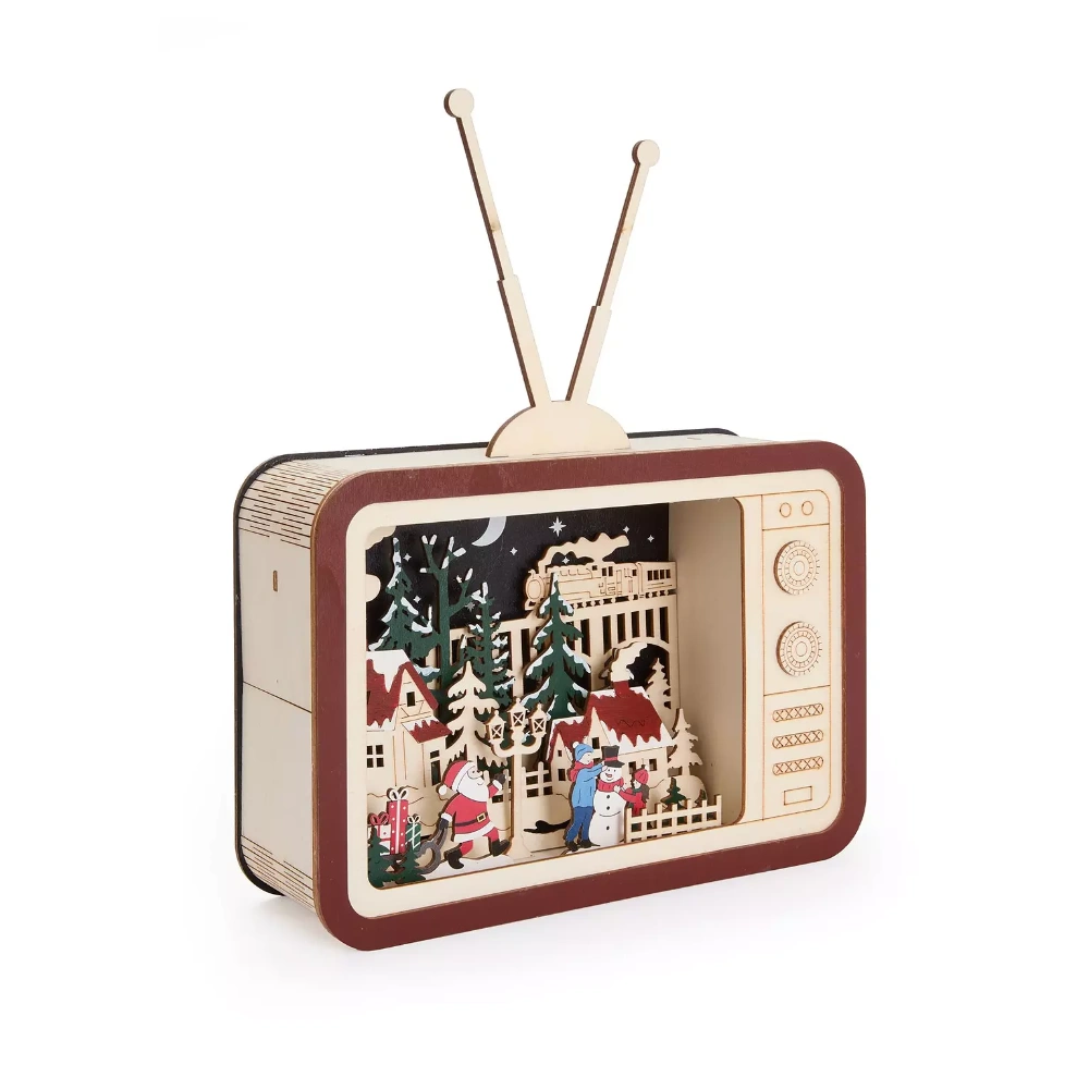 Three Kings InLit Wooden Santa's TeleTown | 2590070