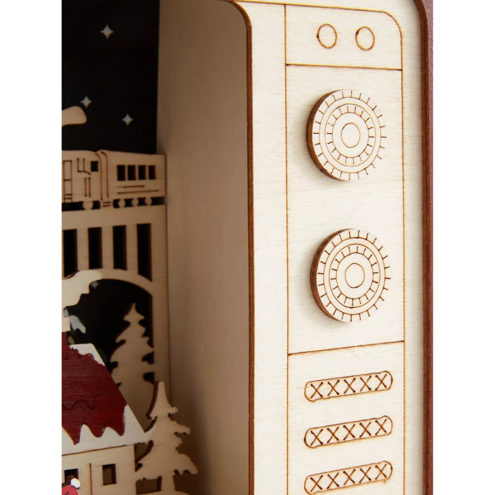 Three Kings InLit Wooden Santa's TeleTown | 2590070