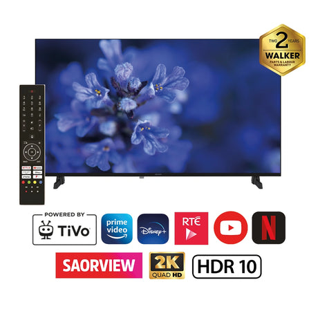 Walker 40 Inch Full HD Smart TV with Tivo - Black | WPSBF2K40252
