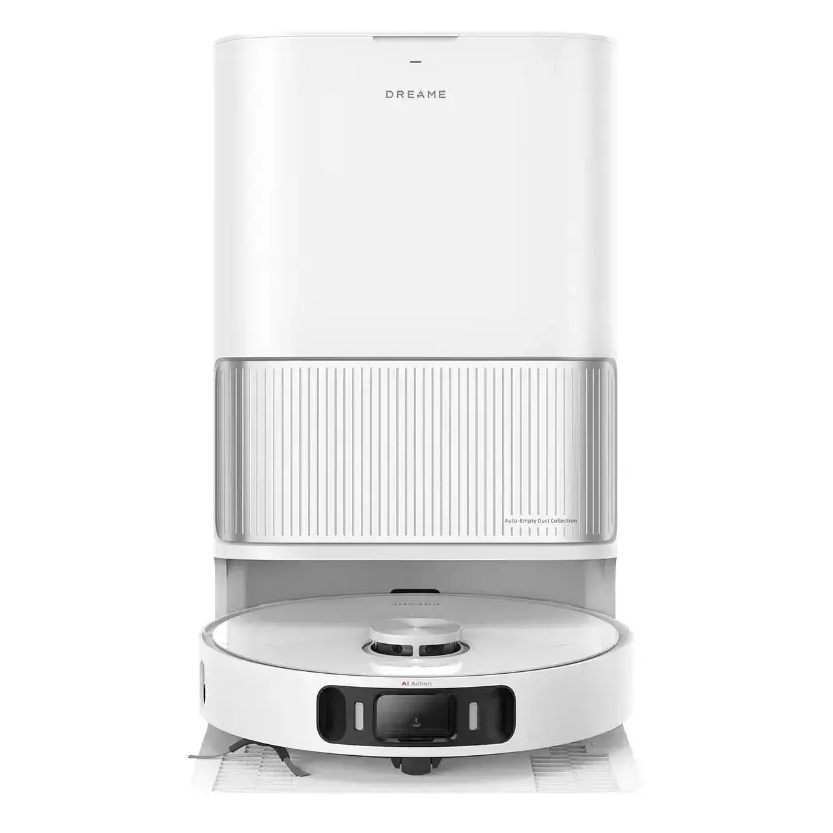 Dreame - White robotic vacuum cleaner on a white background - RLL77SE_WH