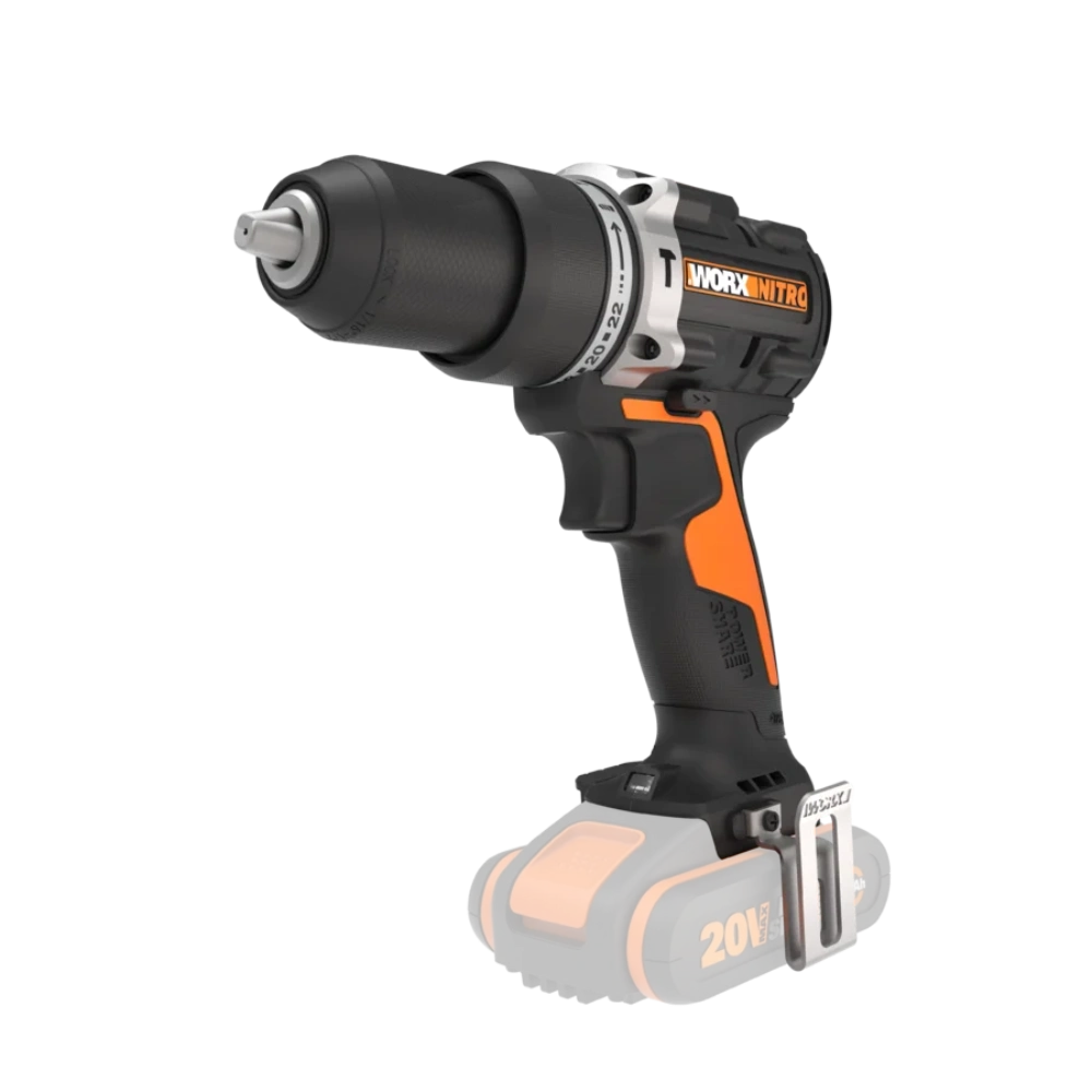 Worx Brushless Combi Hammer Drill 20v Kit 2 Batteries | WX352