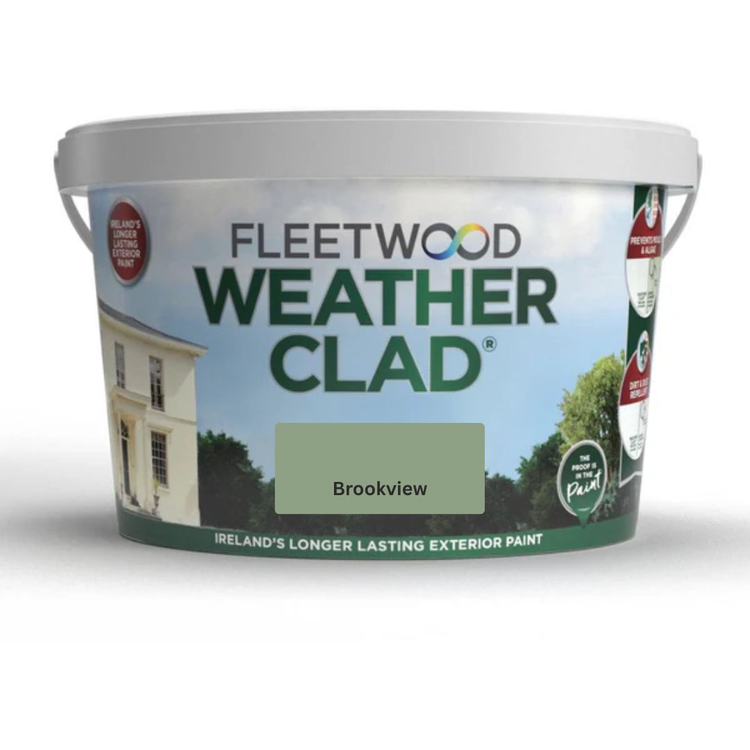 Fleetwood Weatherclad Masonry Paint 10 Litre - Brookview | XWC10BV