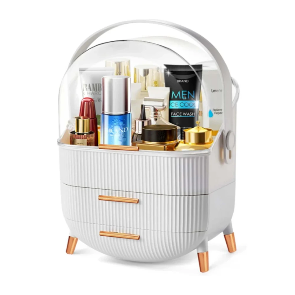 The Grange Collection Dustproof Cosmetic Storage Box - White | JA50