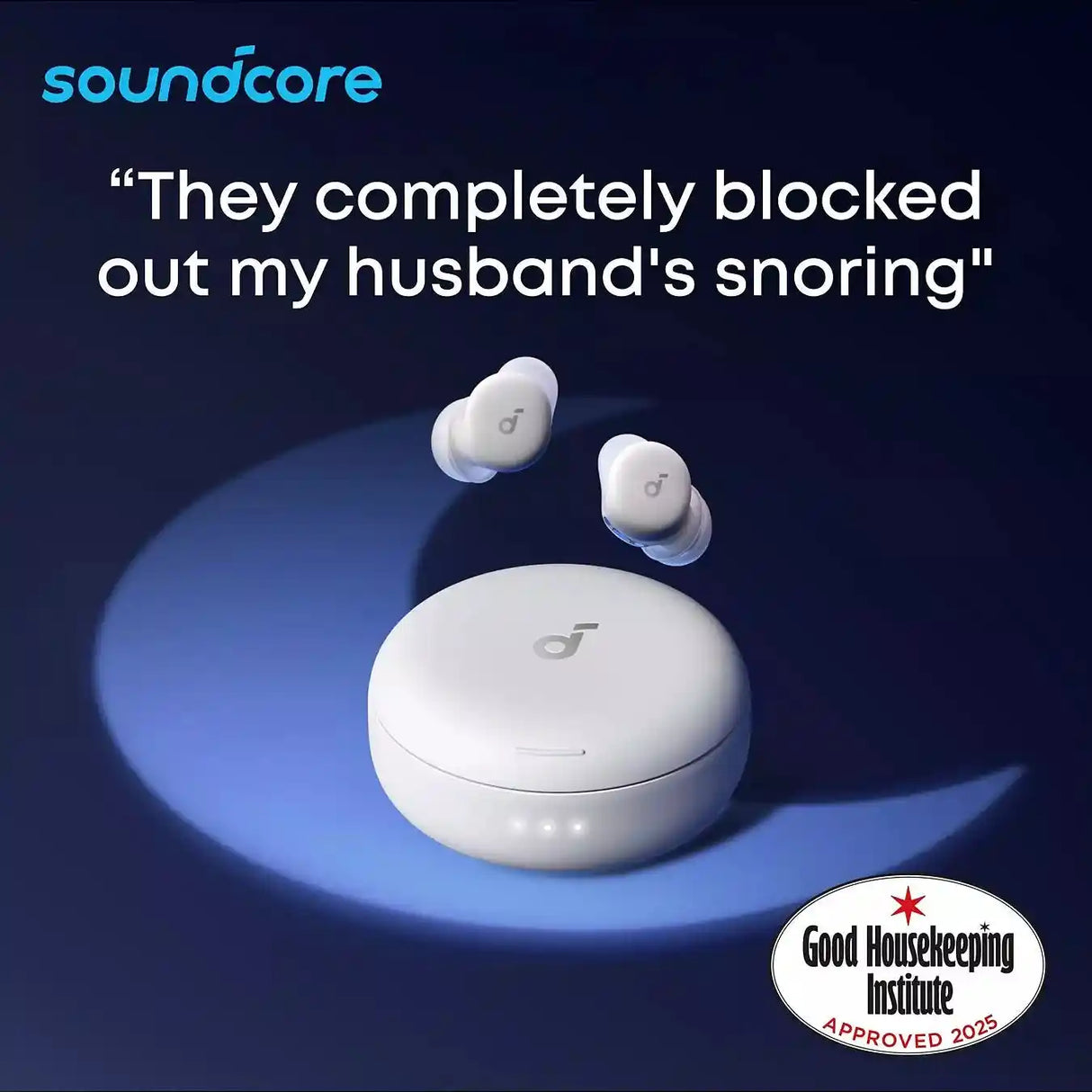 Soundcore Sleep A30 Wireless Bluetooth Earbuds for Snoring - White | D1301G21