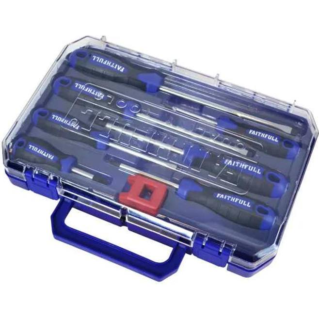 Faithfull Soft Grip Screwdriver Set 8 Piece | XMS24SDRIVER