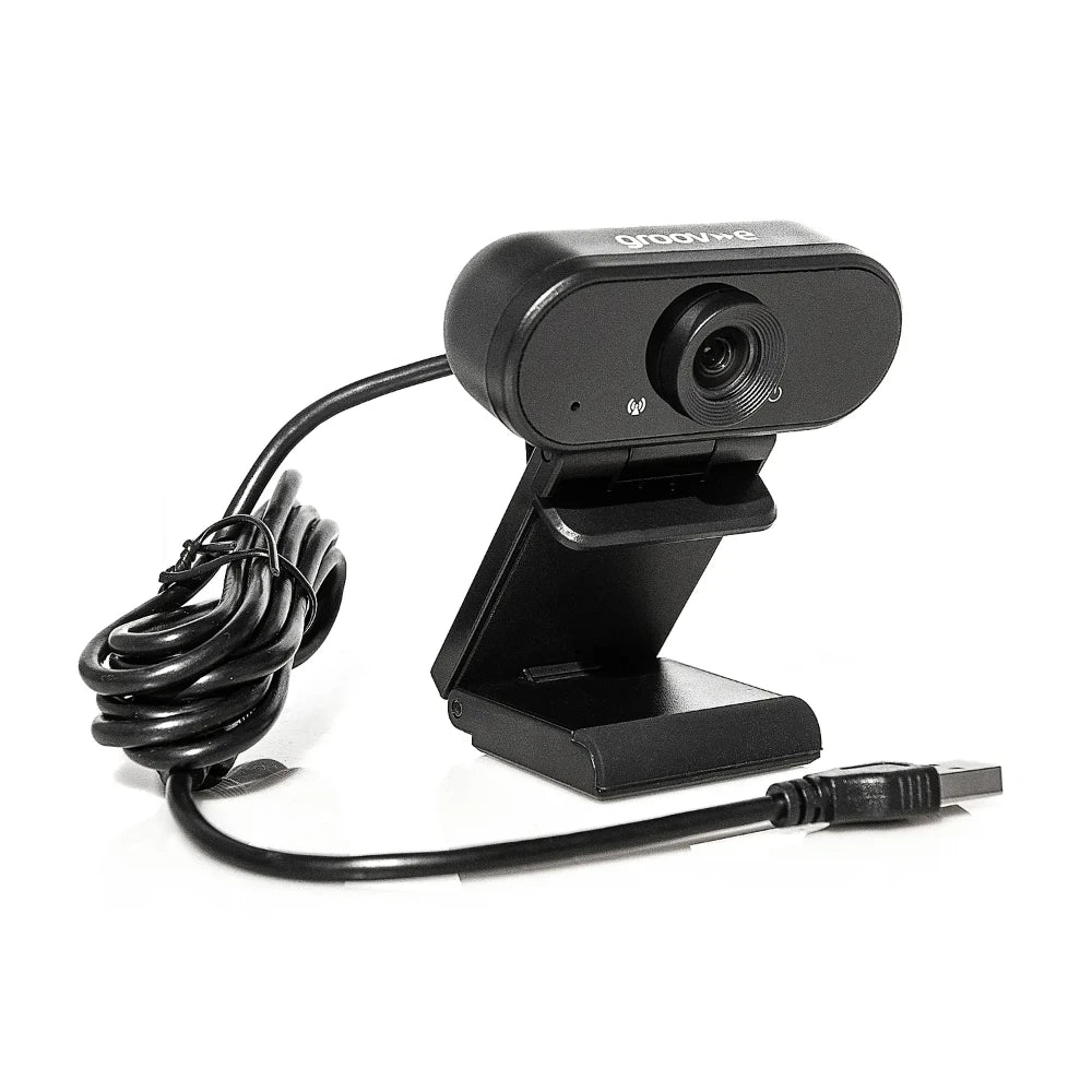 Groove Full HD 1080P USB Webcam with Tripod Mount | GVPC11BK