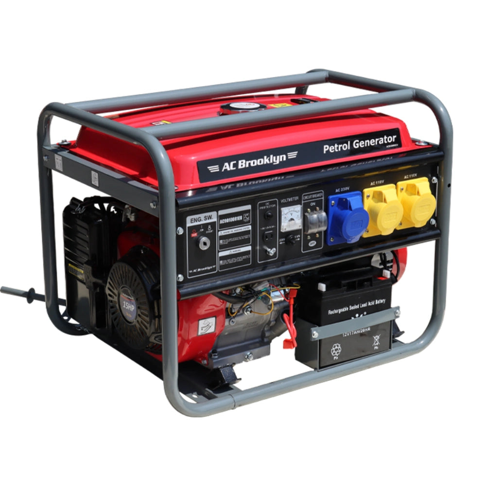 AC Brooklyn 8.1kVA Petrol Generator 15hp Key Start | AC9010081EU
