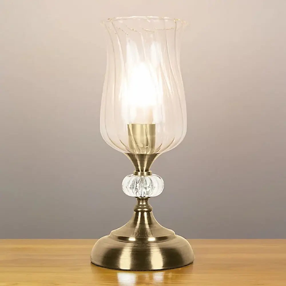 Anika Hurricane Touch Control Table Lamp in Brass | 62480