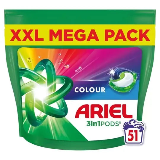 Ariel All in 1 Washing PODS Colour - 51 Wash | 1402060