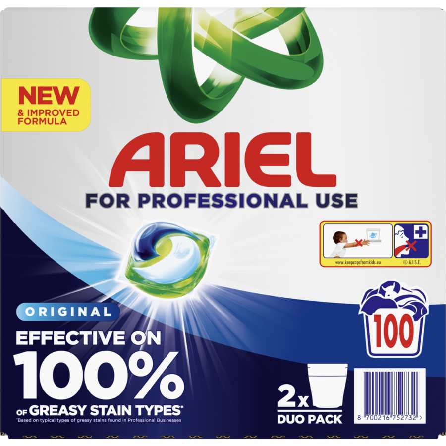 Ariel Professional All In 1 Washing PODS Regular - 100 Pack (2 x 50)