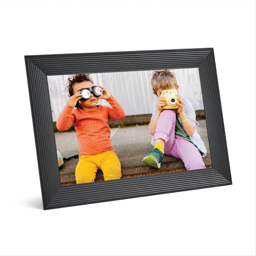 Aura Carver 10.1 Inch Wifi Digital Photo Picture Frame - Gravel | UKA900-BLK