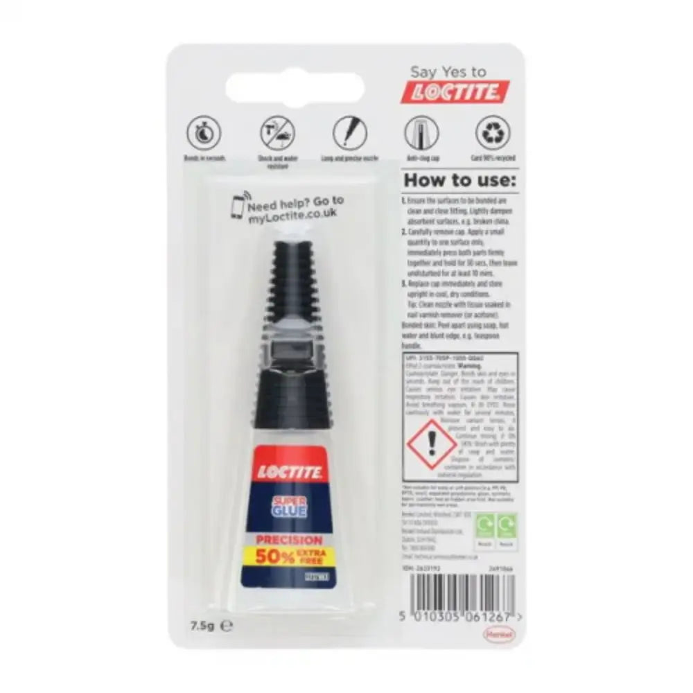 Loctite Super Glue Precision 5g bottle + 50% Extra Free