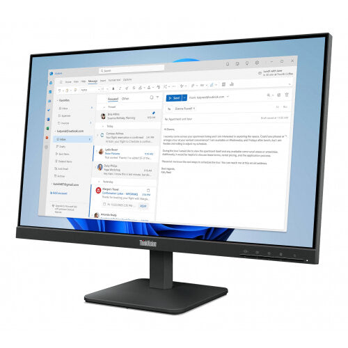 Lenovo ThinkVision S24-4e 24 Inch Full HD 1080p Computer Monitor - Black | 64B5KAT1UK