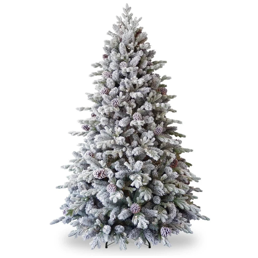 National Tree Company Snowy Dorchester Pine Christmas Tree - 9ft | PEDH2-500-90