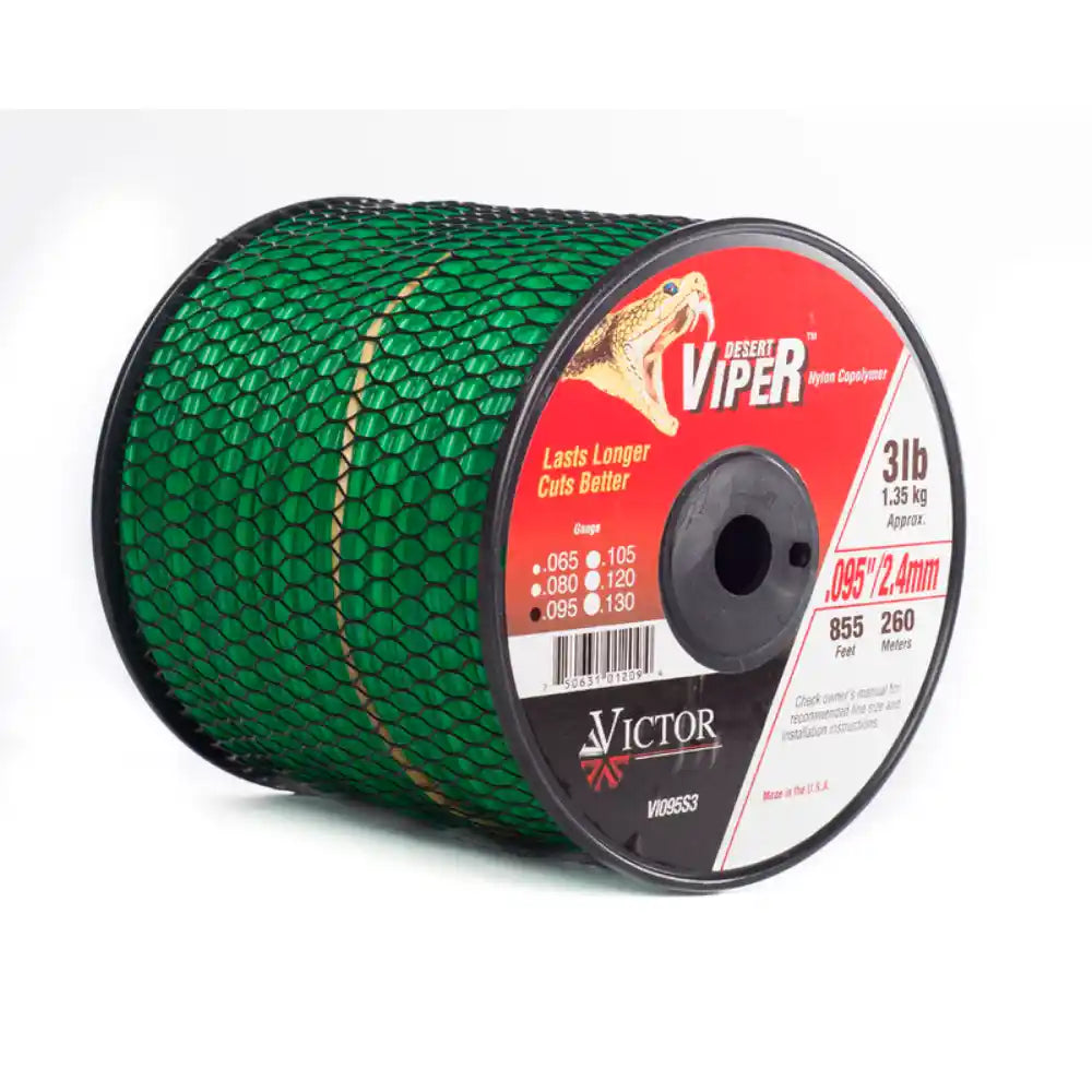 Viper Nylon Strimmer Line 3lb Spool 2.4mm x 260 Metres | VI095S3-9