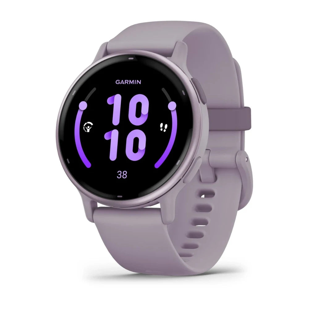 Garmin Vivoactive 5 Aluminium Bezel Silicone Band - Orchid | 49-GAR-010-02862-13