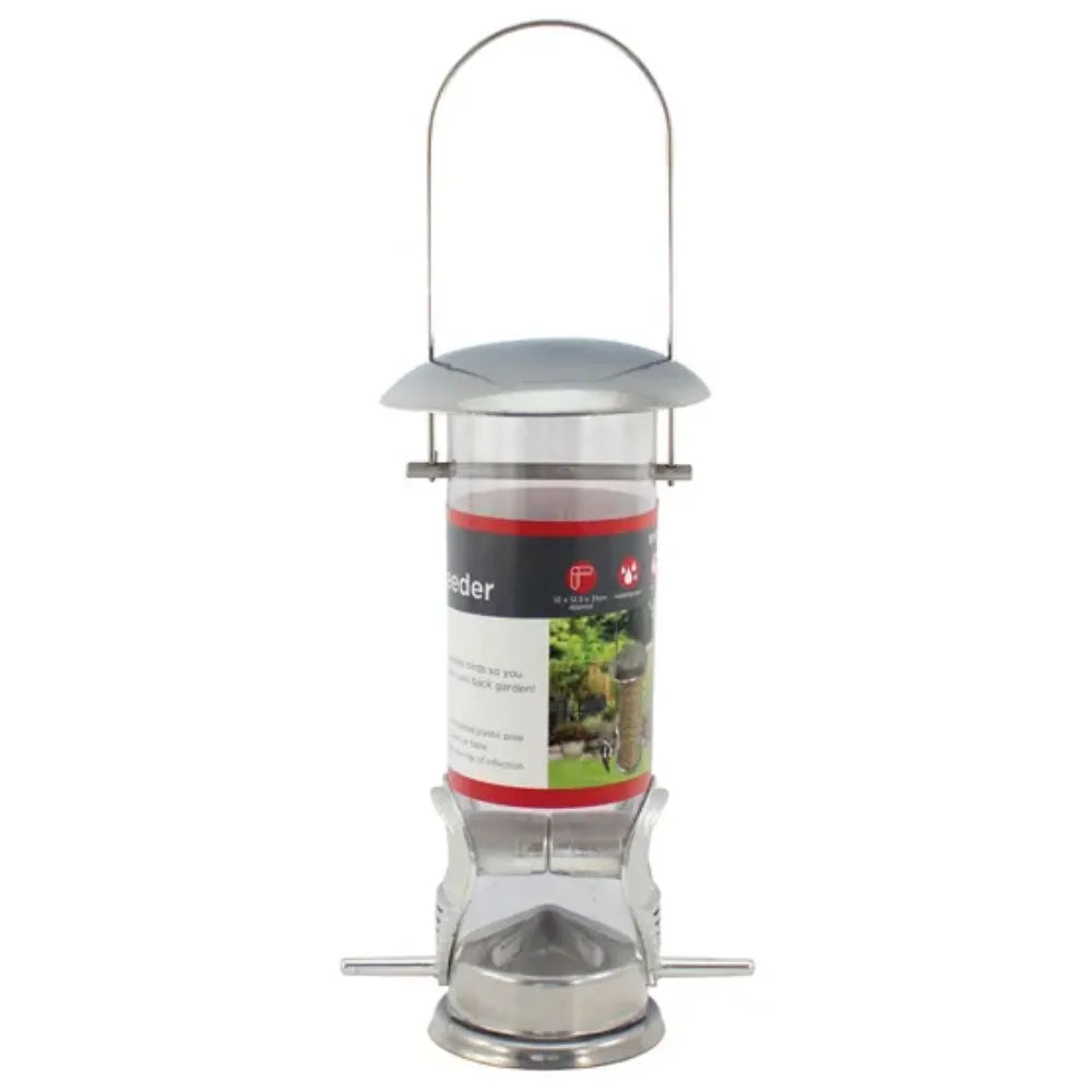 Redwood Tall Plastic Bird Seed Feeder | BF115