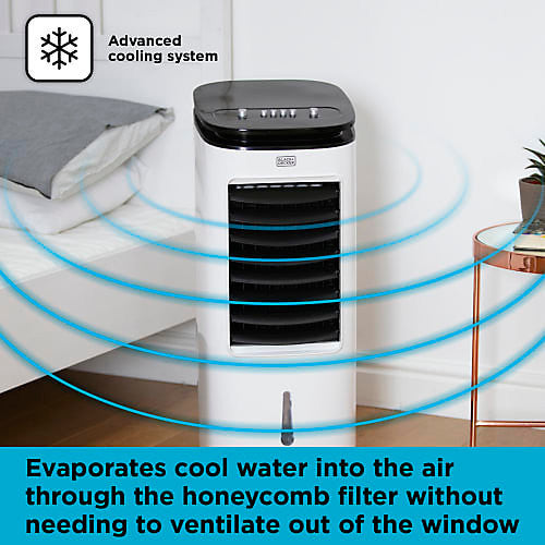 Black & Decker 2 in 1 Air Cooler and Fan 7 Litre | BXAC65001GB-BOM