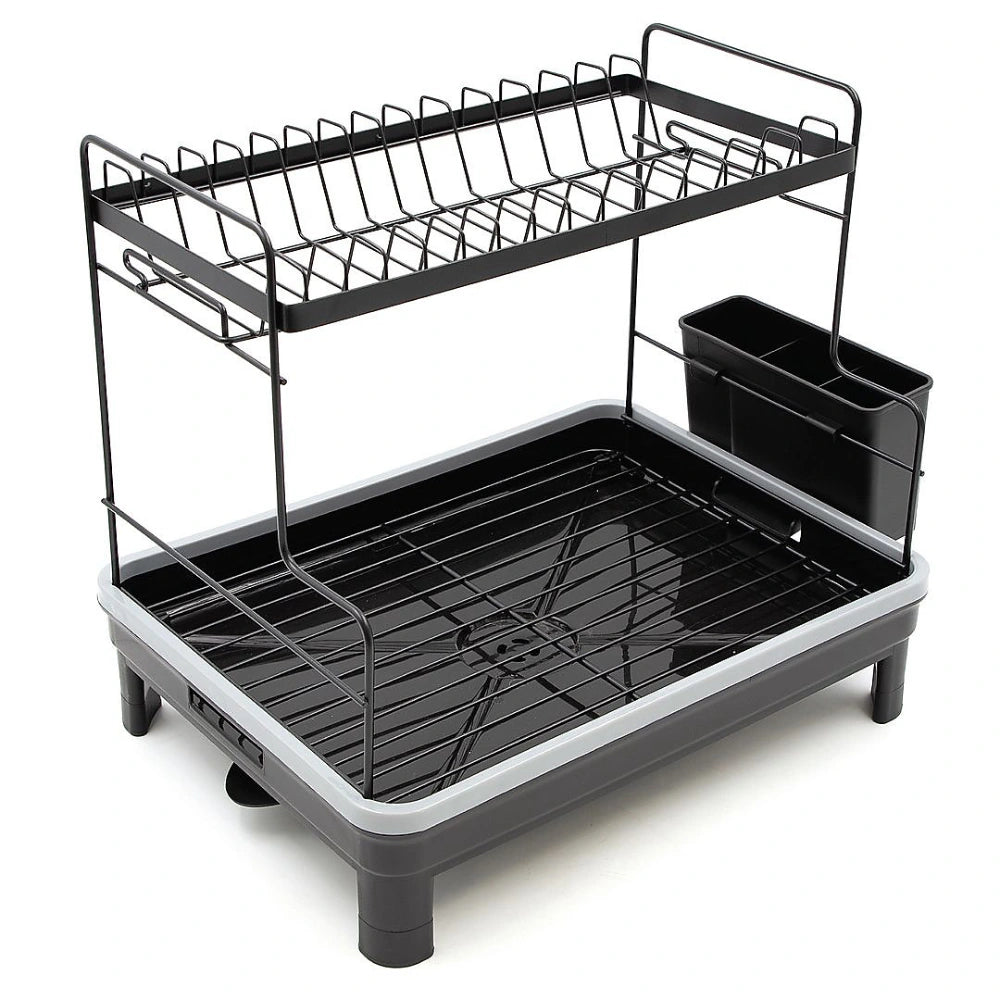 Blackmoor 2 Tier Dish Drainer - Black | 69189