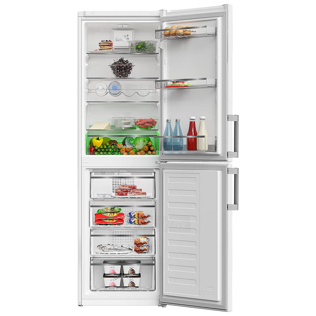 Blomberg 182.4cm Frost Free Fridge Freezer with VitaminCare - White | KGM4574V