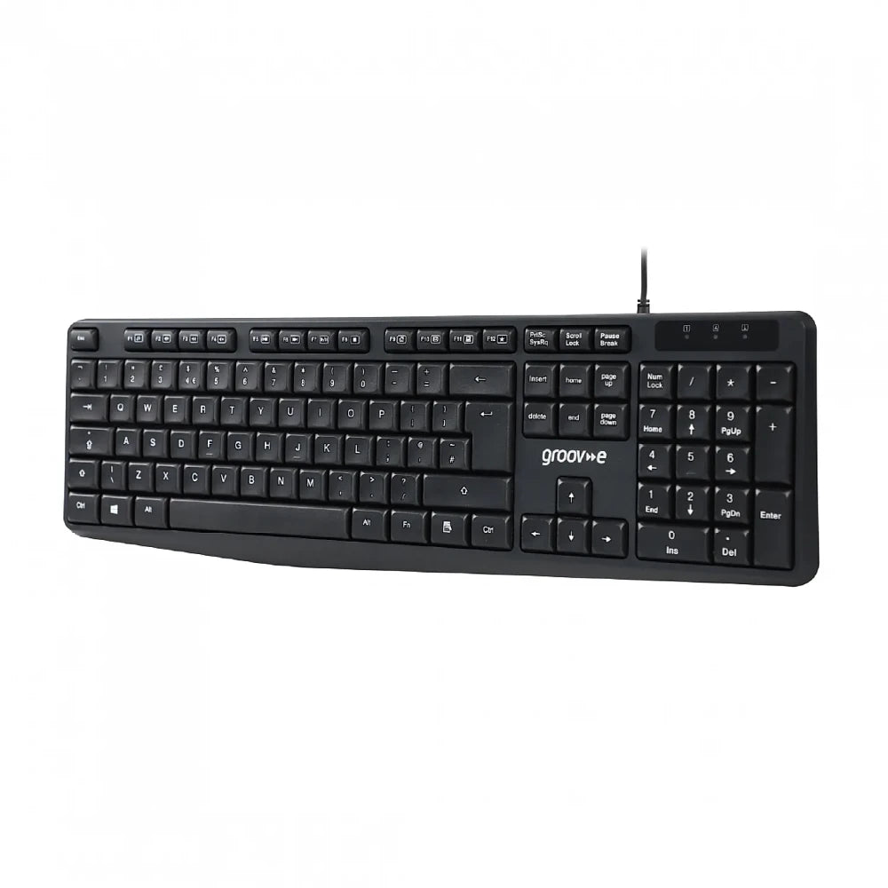 Groove Wired Keyboard & Mouse Set - Black | GVPC19BK